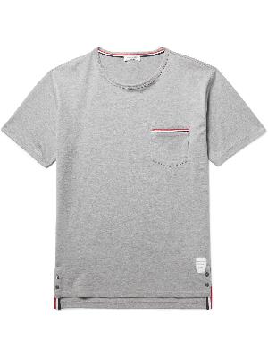 Thom Browne - Slim-Fit Grosgrain-Trimmed Cotton-Jersey T-Shirt