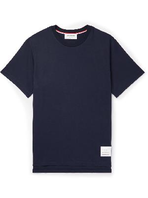 Thom Browne - Logo-Appliquéd Cotton-Jersey T-Shirt