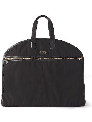 TOM FORD - Leather-Trimmed Nylon Suit Carrier