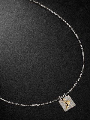 Tom Wood - Mined Rhodium and Gold-Plated Sterling Silver and Diamond Necklace