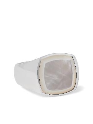 Tom Wood - Sterling Silver Mother-of-Pearl Signet Ring