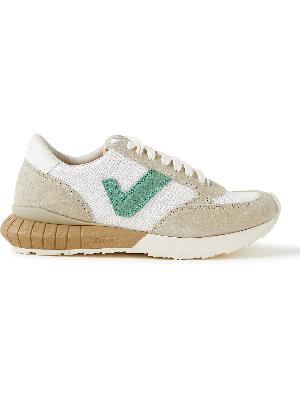 Visvim - Dunand Suede and Leather-Trimmed Mesh Sneakers