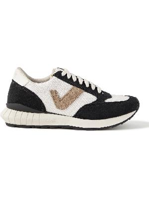 Visvim - Dunand Suede and Leather-Trimmed Mesh Sneakers