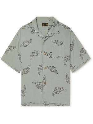 Visvim - Wallis Convertible-Collar Logo-Print Crepe Shirt