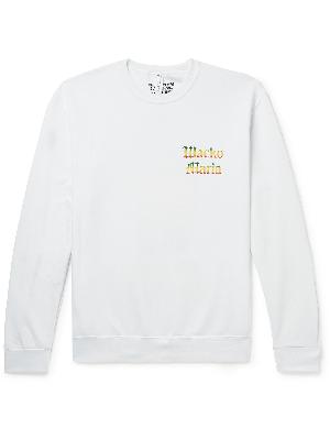 Wacko Maria - Logo-Print Cotton-Blend Jersey Sweatshirt