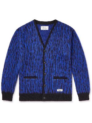 Wacko Maria - Leopard-Jacquard Knitted Cardigan