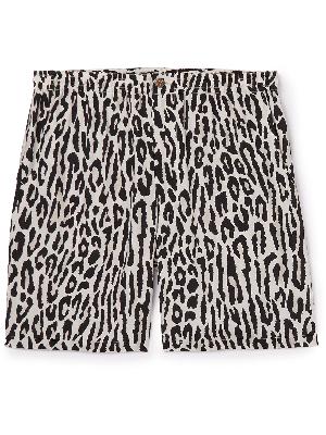 Wacko Maria - Straight-Leg Leopard-Print Woven Shorts