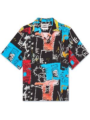 Wacko Maria - Jean-Michel Basquiat Camp-Collar Printed Woven Shirt