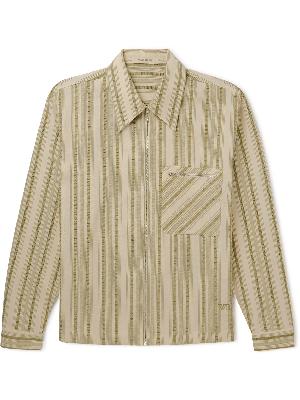 Wales Bonner - Atlantic Striped Organic Cotton Shirt Jacket