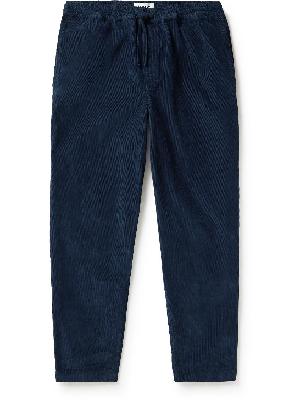 YMC - Alva Tapered Garment-Dyed Cotton-Corduroy Drawstring Trousers