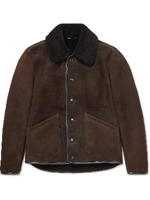 YMC - Brainticket MK2 Leather-Trimmed Shearling Jacket