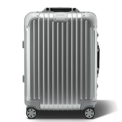RIMOWA Original Cabin Twist Suitcase in Silver and Black - Aluminium - 21,7x15,8x9,1"