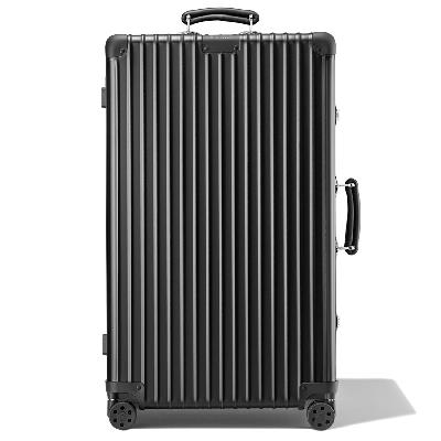 RIMOWA Classic Trunk Suitcase in Black - Aluminium - 29.5x14.2x18.5"