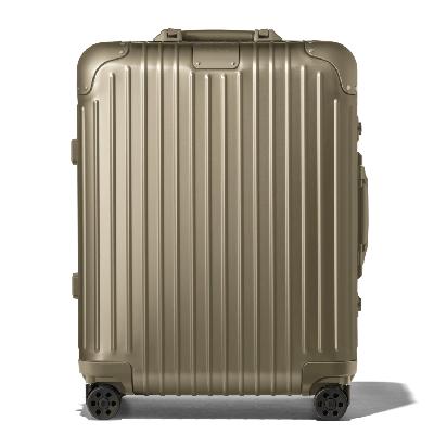 RIMOWA Original Cabin Plus Suitcase in Titanium - Aluminium - 22,1x17,8x9,9"
