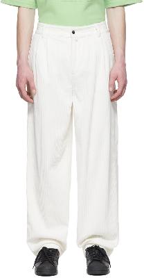 032c Off-White Cotton Trousers