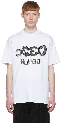 032c White Selfie Glitch T-Shirt