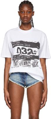 032c White Barcode T-Shirt