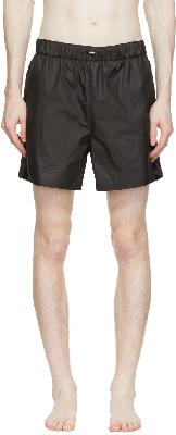 032c Black Polyester Swim Shorts