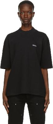 032c Black Heavy Fleece Reflective Logo T-Shirt