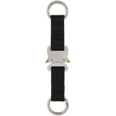 1017 ALYX 9SM Silver Leather Short Buckle Keychain