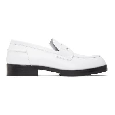 1017 ALYX 9SM White A Penny Loafers