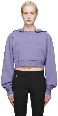 1017 ALYX 9SM Purple Cropped Logo Hoodie