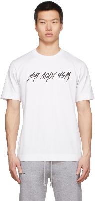 1017 ALYX 9SM SSENSE Exclusive White Script Logo T-Shirt