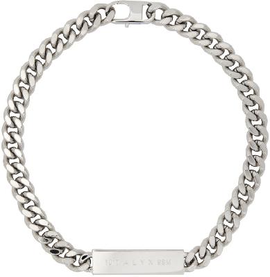 1017 ALYX 9SM Silver Chain Logo ID Necklace