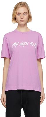 1017 ALYX 9SM Pink Script T-Shirt