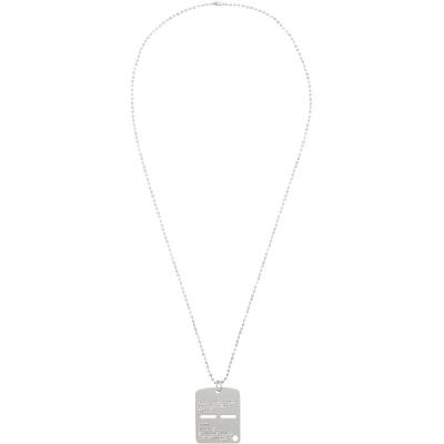 1017 ALYX 9SM Silver Military Tag Necklace