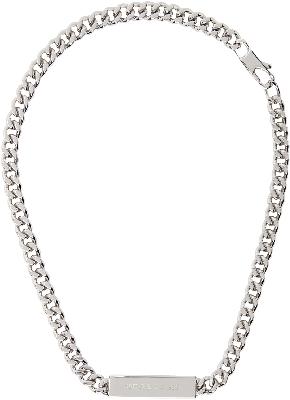 1017 ALYX 9SM Silver Thinner ID Necklace