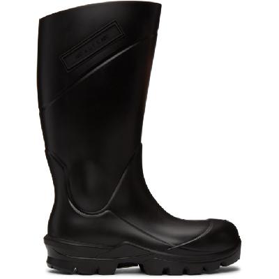 1017 ALYX 9SM Black Logo Rain Boots