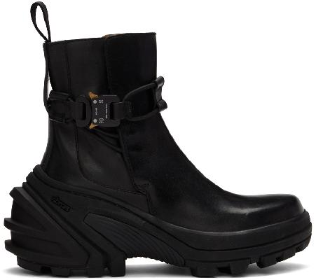 1017 ALYX 9SM Black Buckle Ankle Boots