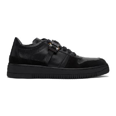 1017 ALYX 9SM Black Leather Buckle Sneakers