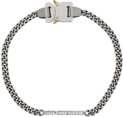 1017 ALYX 9SM Silver Buckle Necklace