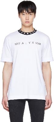1017 ALYX 9SM White Print T-Shirt