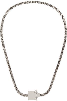 1017 ALYX 9SM Silver Mini Cubix Necklace