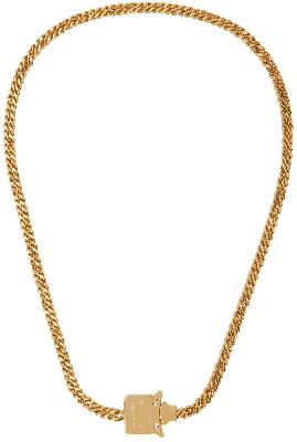1017 ALYX 9SM Gold Mini Cubix Necklace