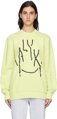 1017 ALYX 9SM Yellow Printed Sweatshirt