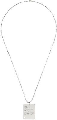 1017 ALYX 9SM SSENSE Exclusive Silver Military Tag