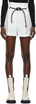 3.1 Phillip Lim Off-White Pleated Origami Shorts