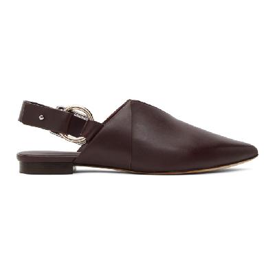 3.1 Phillip Lim Burgundy Deanna Slingback Flats