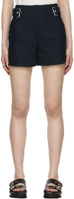 3.1 Phillip Lim Navy Cotton Shorts