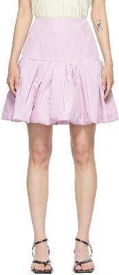 3.1 Phillip Lim Pink Taffeta Bubble Hem Miniskirt
