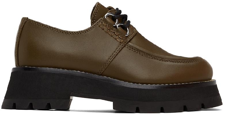 3.1 Phillip Lim Khaki Lug Sole Kate Oxfords