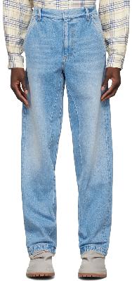 424 Blue Straight-Leg Jeans