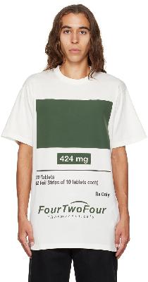424 White Print T-Shirt