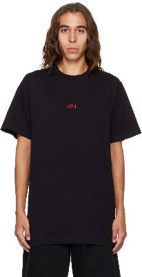 424 Black Embroidered T-Shirt