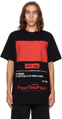 424 Black Print T-Shirt