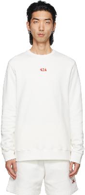 424 White Logo Sweatshirt